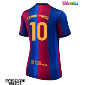 Barcelona Lamine Yamal #10 Dámské Domácí Dres 2026-27 Krátký Rukáv Barcelona Lamine Yamal #10 Dámské Domácí Dres 2026-27 Krátký Rukáv